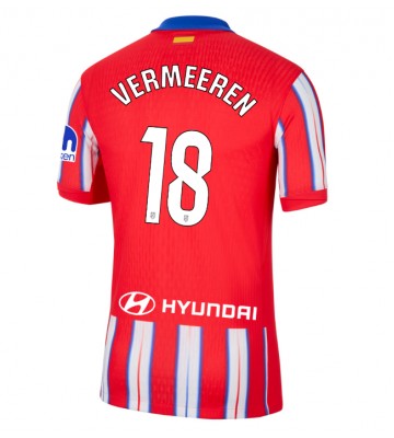 Atletico Madrid Arthur Vermeeren #18 Domácí Dres 2024-25 Krátkým Rukávem