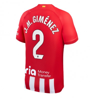 Atletico Madrid Jose Gimenez #2 Domácí Dres 2023-24 Krátkým Rukávem