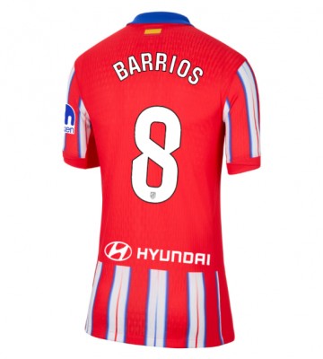 Atletico Madrid Pablo Barrios #8 Domácí Dres pro Dámy 2024-25 Krátkým Rukávem