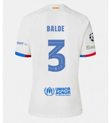 Barcelona Alejandro Balde #3 Venkovní Dres 2023-24 Krátkým Rukávem