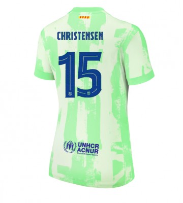 Barcelona Andreas Christensen #15 Alternativní Dres pro Dámy 2024-25 Krátkým Rukávem