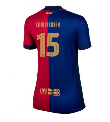 Barcelona Andreas Christensen #15 Domácí Dres pro Dámy 2024-25 Krátkým Rukávem