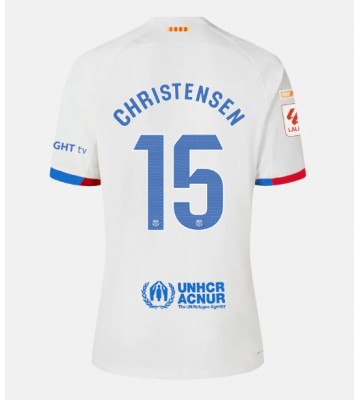 Barcelona Andreas Christensen #15 Venkovní Dres 2023-24 Krátkým Rukávem