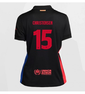 Barcelona Andreas Christensen #15 Venkovní Dres pro Dámy 2024-25 Krátkým Rukávem