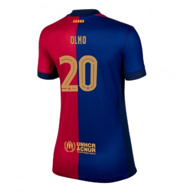 Barcelona Dani Olmo #20 Domácí Dres pro Dámy 2024-25 Krátkým Rukávem