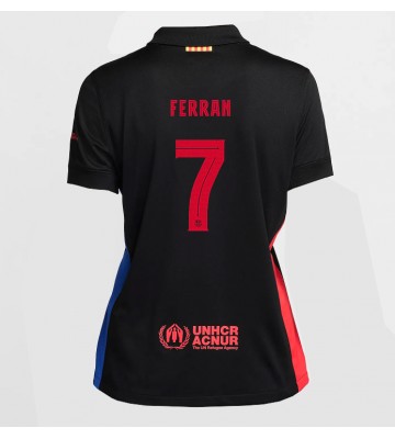 Barcelona Ferran Torres #7 Venkovní Dres pro Dámy 2024-25 Krátkým Rukávem