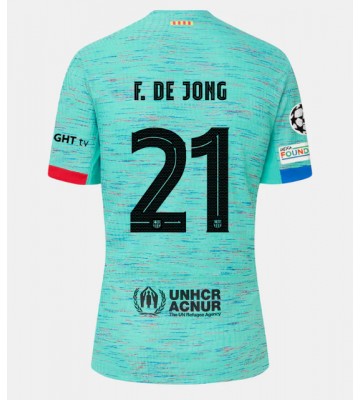 Barcelona Frenkie de Jong #21 Alternativní Dres 2023-24 Krátkým Rukávem