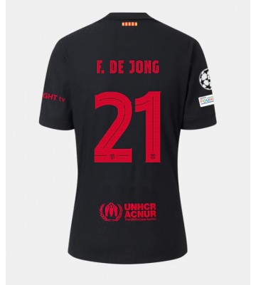 Barcelona Frenkie de Jong #21 Venkovní Dres 2024-25 Krátkým Rukávem