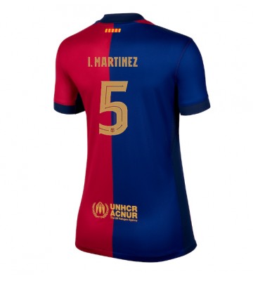 Barcelona Inigo Martinez #5 Domácí Dres pro Dámy 2024-25 Krátkým Rukávem