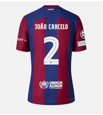 Barcelona Joao Cancelo #2 Domácí Dres 2023-24 Krátkým Rukávem