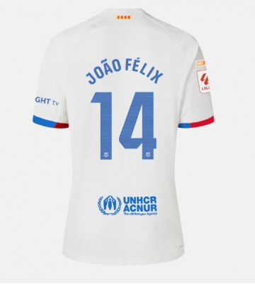 Barcelona Joao Felix #14 Venkovní Dres 2023-24 Krátkým Rukávem