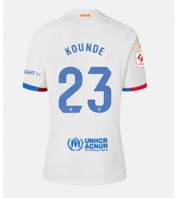 Barcelona Jules Kounde #23 Venkovní Dres 2023-24 Krátkým Rukávem