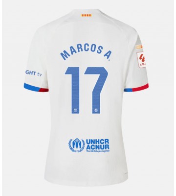 Barcelona Marcos Alonso #17 Venkovní Dres 2023-24 Krátkým Rukávem