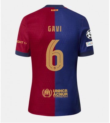 Barcelona Paez Gavi #6 Domácí Dres 2024-25 Krátkým Rukávem