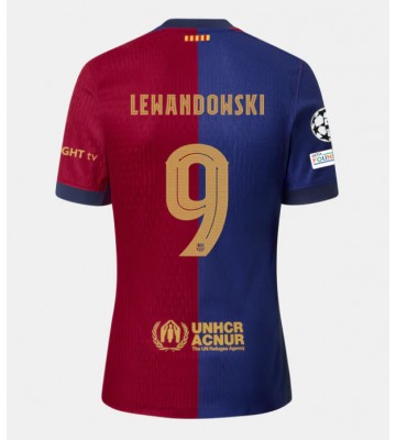 Barcelona Robert Lewandowski #9 Domácí Dres 2024-25 Krátkým Rukávem