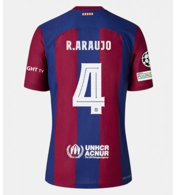 Barcelona Ronald Araujo #4 Domácí Dres 2023-24 Krátkým Rukávem