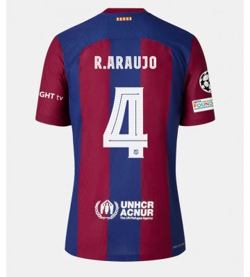 Barcelona Ronald Araujo #4 Domácí Dres pro Dámy 2023-24 Krátkým Rukávem