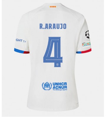 Barcelona Ronald Araujo #4 Venkovní Dres 2023-24 Krátkým Rukávem