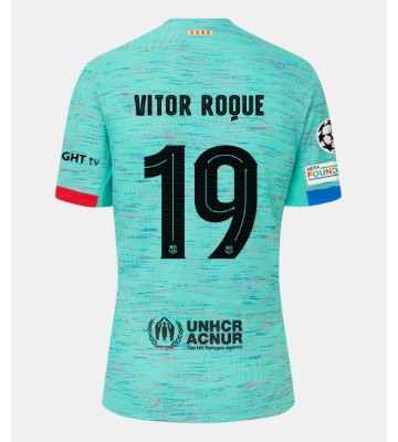 Barcelona Vitor Roque #19 Alternativní Dres 2023-24 Krátkým Rukávem