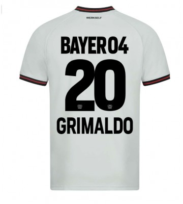 Bayer Leverkusen Alejandro Grimaldo #20 Venkovní Dres 2023-24 Krátkým Rukávem