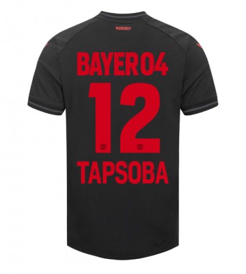 Bayer Leverkusen Edmond Tapsoba #12 Domácí Dres 2023-24 Krátkým Rukávem