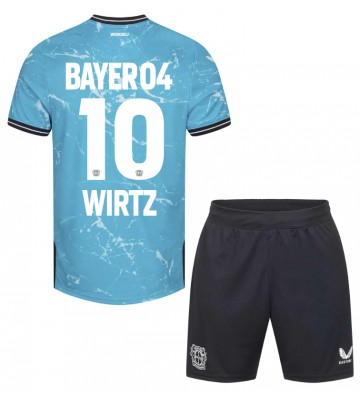 Bayer Leverkusen Florian Wirtz #10 Alternativní dres komplet pro Děti 2023-24 Krátkým Rukávem (+ Krátké kalhoty)