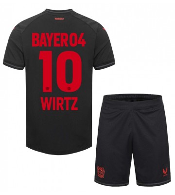 Bayer Leverkusen Florian Wirtz #10 Domácí dres komplet pro Děti 2023-24 Krátkým Rukávem (+ Krátké kalhoty)