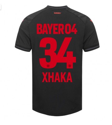 Bayer Leverkusen Granit Xhaka #34 Domácí Dres 2023-24 Krátkým Rukávem