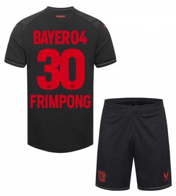 Bayer Leverkusen Jeremie Frimpong #30 Domácí dres komplet pro Děti 2023-24 Krátkým Rukávem (+ Krátké kalhoty)