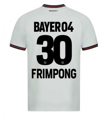 Bayer Leverkusen Jeremie Frimpong #30 Venkovní Dres 2023-24 Krátkým Rukávem