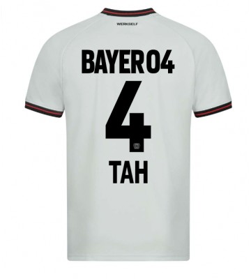 Bayer Leverkusen Jonathan Tah #4 Venkovní Dres 2023-24 Krátkým Rukávem