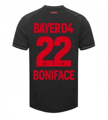 Bayer Leverkusen Victor Boniface #22 Domácí Dres 2023-24 Krátkým Rukávem