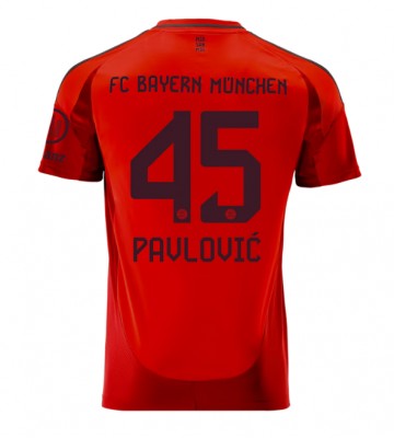 Bayern Munich Aleksandar Pavlovic #45 Domácí Dres 2024-25 Krátkým Rukávem