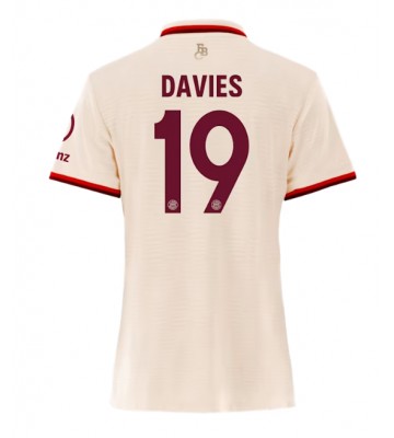 Bayern Munich Alphonso Davies #19 Alternativní Dres pro Dámy 2024-25 Krátkým Rukávem