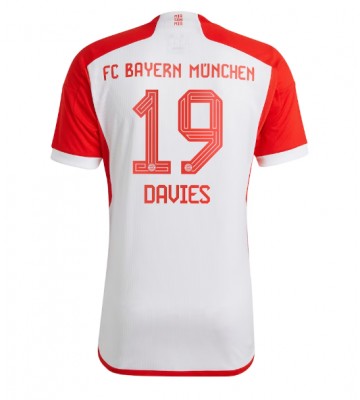 Bayern Munich Alphonso Davies #19 Domácí Dres 2023-24 Krátkým Rukávem