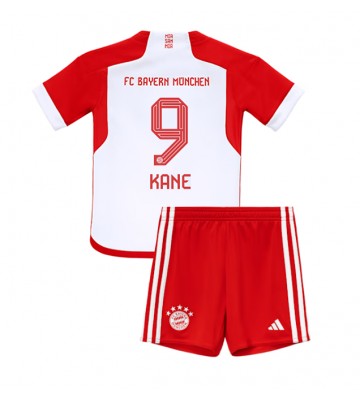 Bayern Munich Harry Kane #9 Domácí dres komplet pro Děti 2023-24 Krátkým Rukávem (+ Krátké kalhoty)