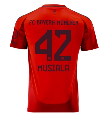 Bayern Munich Jamal Musiala #42 Domácí Dres 2024-25 Krátkým Rukávem