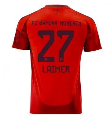 Bayern Munich Konrad Laimer #27 Domácí Dres 2024-25 Krátkým Rukávem