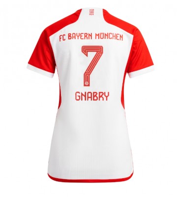 Bayern Munich Serge Gnabry #7 Domácí Dres pro Dámy 2023-24 Krátkým Rukávem