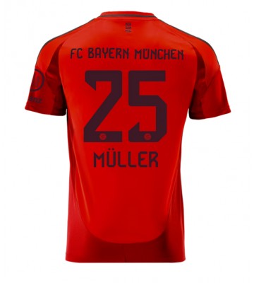 Bayern Munich Thomas Muller #25 Domácí Dres 2024-25 Krátkým Rukávem