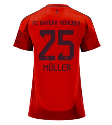 Bayern Munich Thomas Muller #25 Domácí Dres pro Dámy 2024-25 Krátkým Rukávem