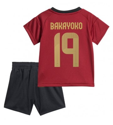 Belgie Johan Bakayoko #19 Domácí dres komplet pro Děti ME 2024 Krátkým Rukávem (+ Krátké kalhoty)