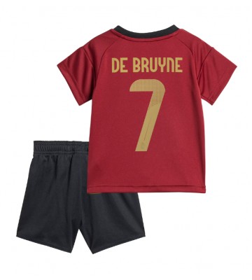 Belgie Kevin De Bruyne #7 Domácí dres komplet pro Děti ME 2024 Krátkým Rukávem (+ Krátké kalhoty)