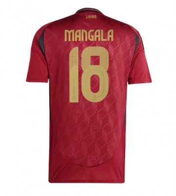 Belgie Orel Mangala #18 Domácí Dres ME 2024 Krátkým Rukávem