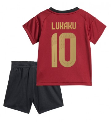 Belgie Romelu Lukaku #10 Domácí dres komplet pro Děti ME 2024 Krátkým Rukávem (+ Krátké kalhoty)