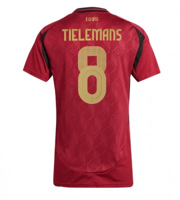 Belgie Youri Tielemans #8 Domácí Dres pro Dámy ME 2024 Krátkým Rukávem