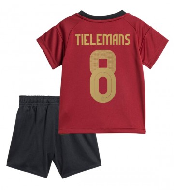 Belgie Youri Tielemans #8 Domácí dres komplet pro Děti ME 2024 Krátkým Rukávem (+ Krátké kalhoty)