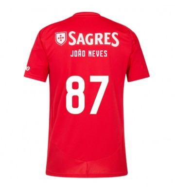 Benfica Joao Neves #87 Domácí Dres 2024-25 Krátkým Rukávem