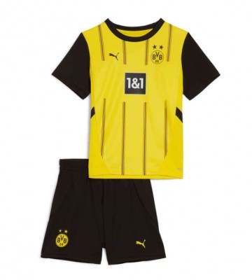 Borussia Dortmund Domácí dres komplet pro Děti 2024-25 Krátkým Rukávem (+ Krátké kalhoty)