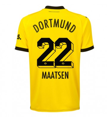 Borussia Dortmund Ian Maatsen #22 Domácí Dres 2023-24 Krátkým Rukávem